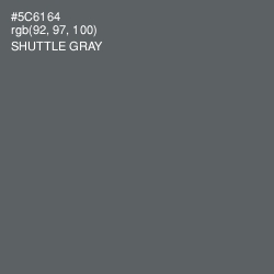 #5C6164 - Shuttle Gray Color Image